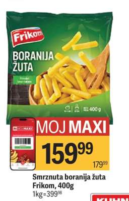 Smrznuta boranija žuta Frikom 400g &