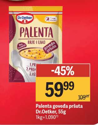 Palenta goveda pršuta Dr.Oetker, 55g