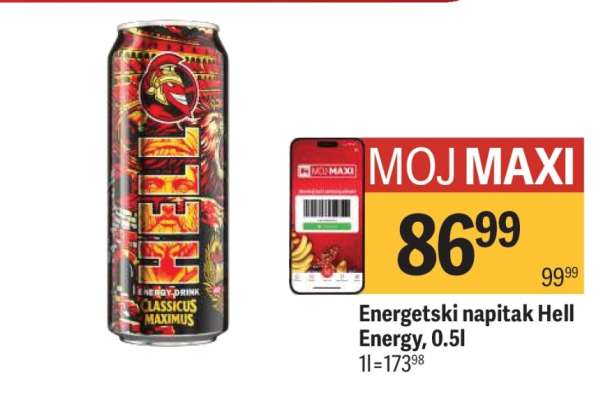 Energetski napitak Hell Energy, 0.5l