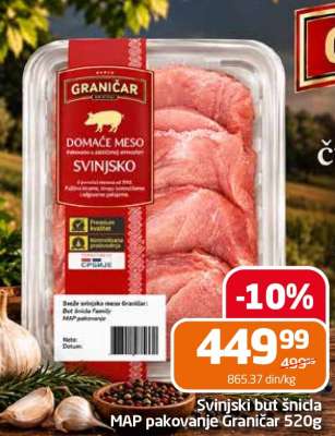 Svinjski but šnicla MAP pakovanje Graničar 520g