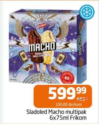 Sladoled Macho multipak 6x75ml Frikom