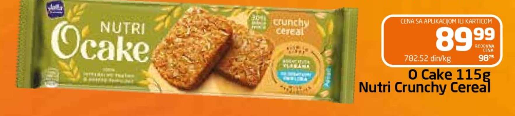 O Cake 115g Nutri Crunchy Cereal
