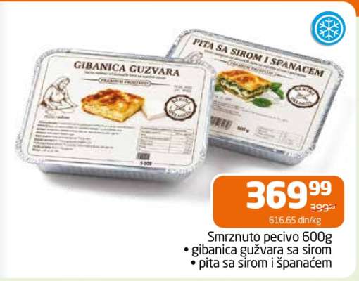 Smrznuto pecivo 600g