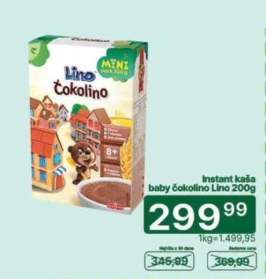 Instant kaša baby Čokolino lino 200g