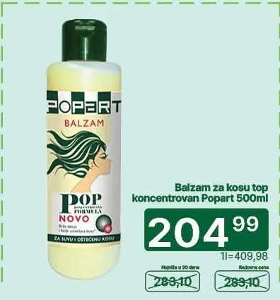 Balzam za kosu top koncentrovan Popart 500ml