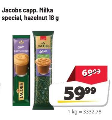 Jacobs capp. Milka special, hazelnut 18 g