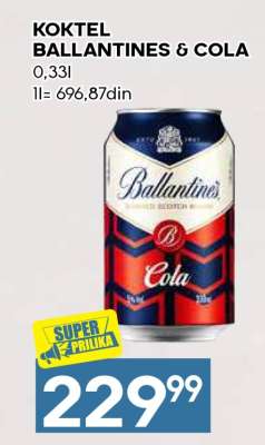 KOKTEL BALLANTINES & COLA