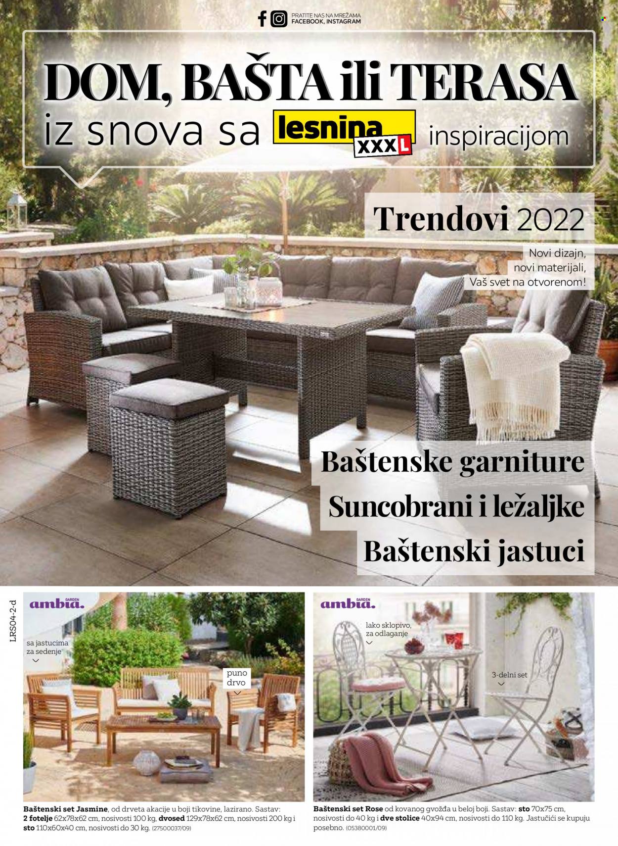 Lesnina XXXL katalog - 30.05.2022 - 18.09.2022.