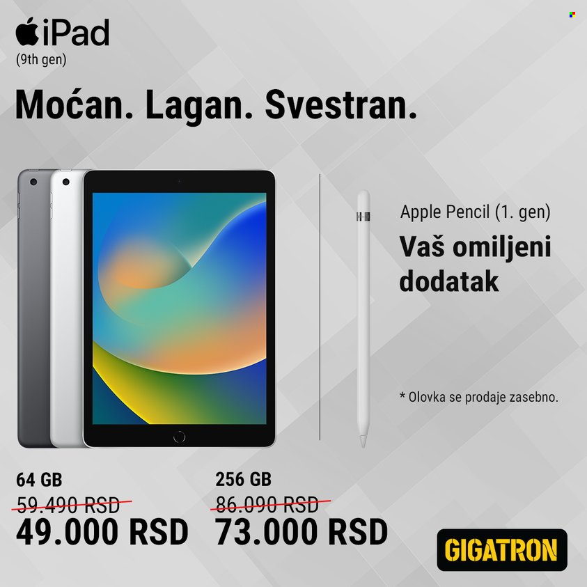 Gigatron katalog - 23.01.2023 - 05.02.2023 - Proizvodi na akciji - Apple, iPad. Stranica 3.